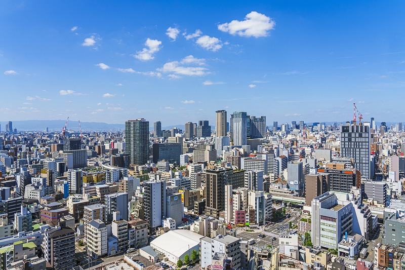 大阪府の街並み